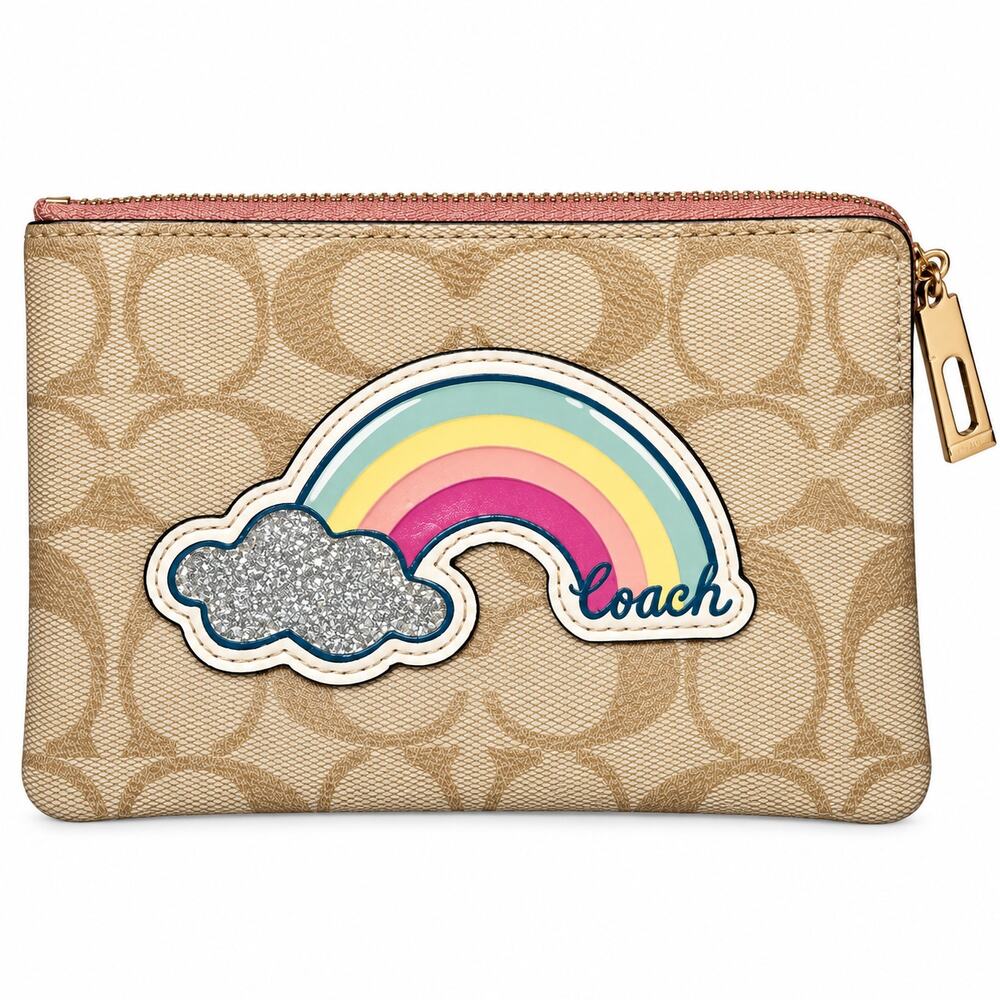 Coach Corner Zip Wristlet Y2K Whimsical NWOT
